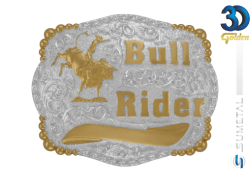 Ref: 12164 - Fivela Country Sumetal Bull Rider