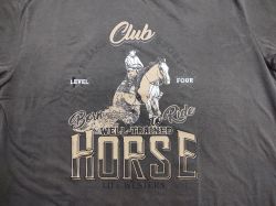 Ref: EST2 - Camiseta Country Life Western Club Horse Cinza